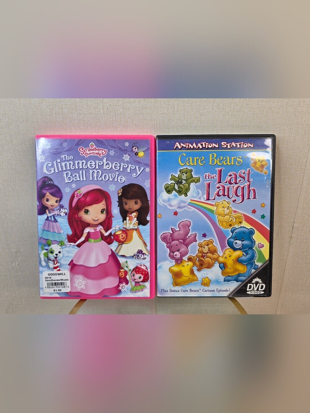 Strawberry Shortcake and Care Bear DVDs